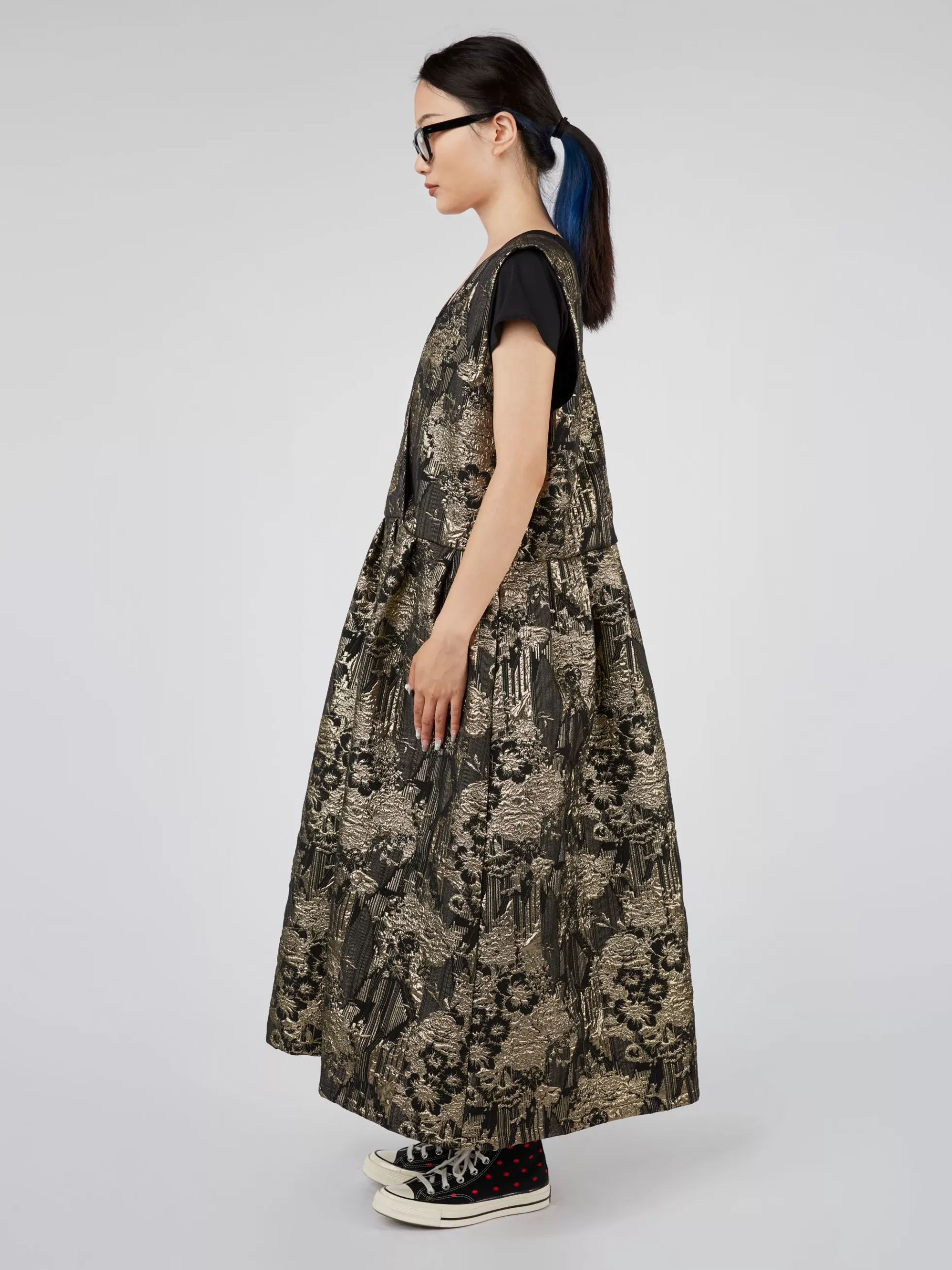 WENDYKEI Abito Elegante In Tessuto Jacquard Oro | Donna Abiti
