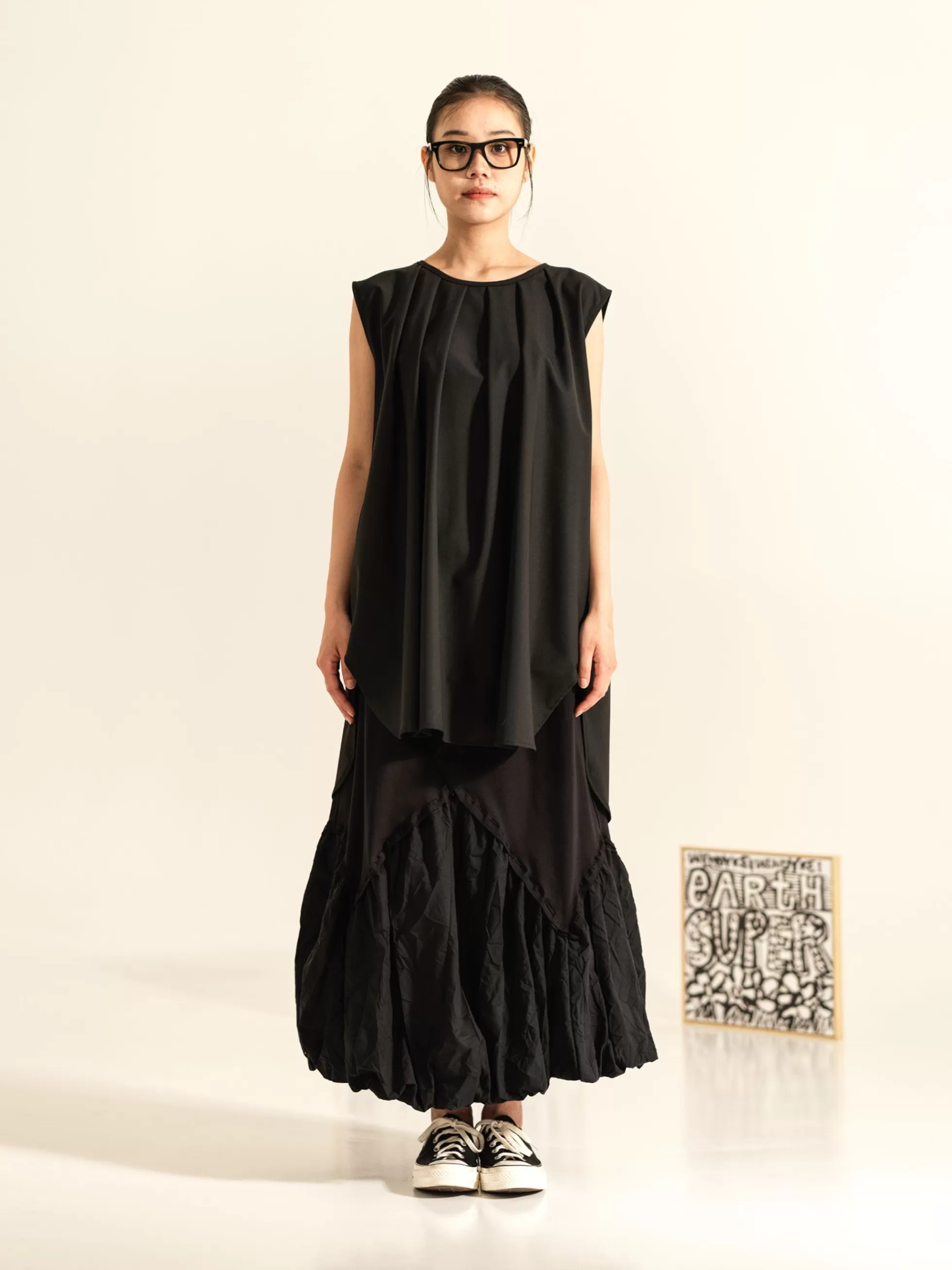 WENDYKEI Blusa In Misto Viscosa Con Collo Plissettato | Donna Top E Magliette