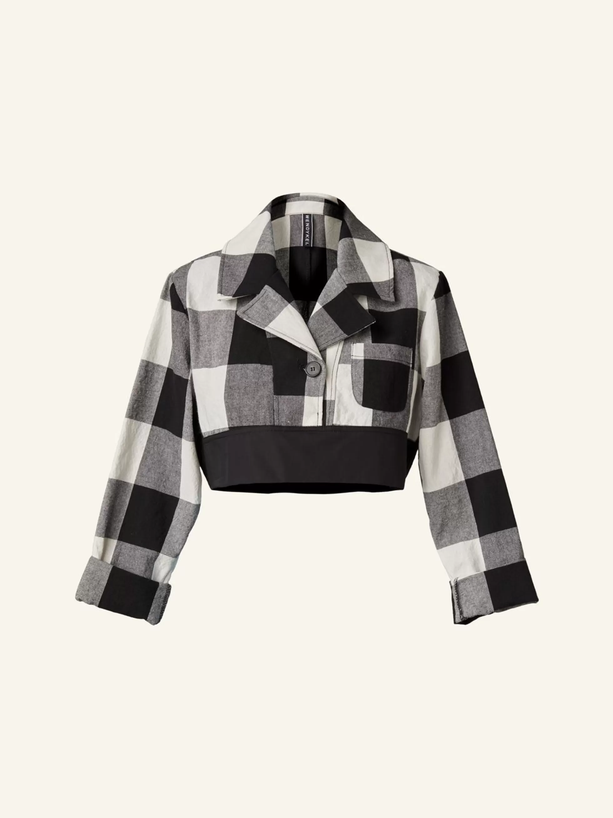 WENDYKEI Camicia Corta A Quadri B/N | Donna Top E Magliette