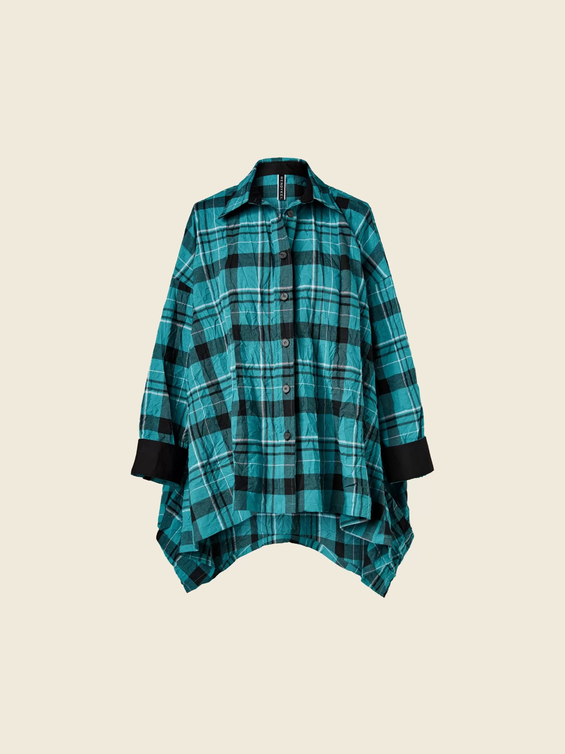 WENDYKEI Camicia Over A Quadri Verde Acqua | Donna Camicie