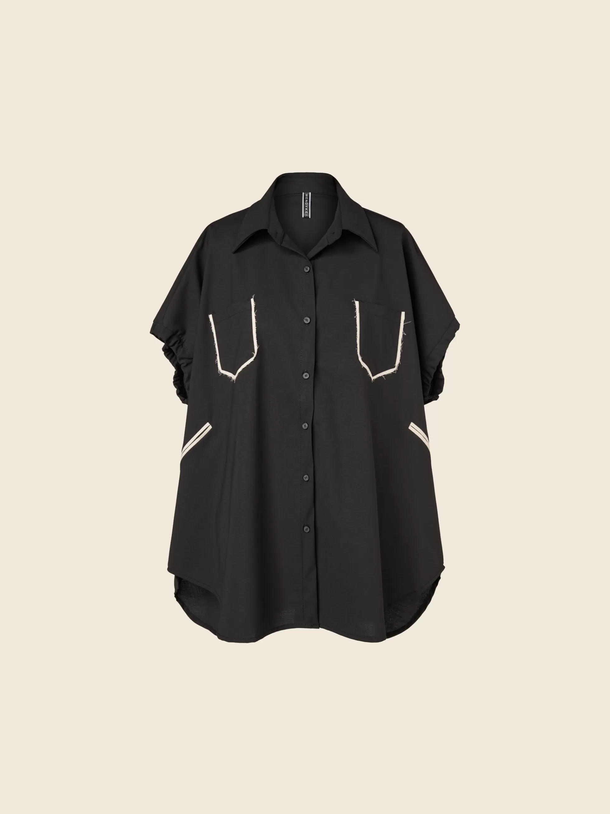 WENDYKEI Camicia Over Con Profili Ecru' Sulle Tasche | Donna Camicie