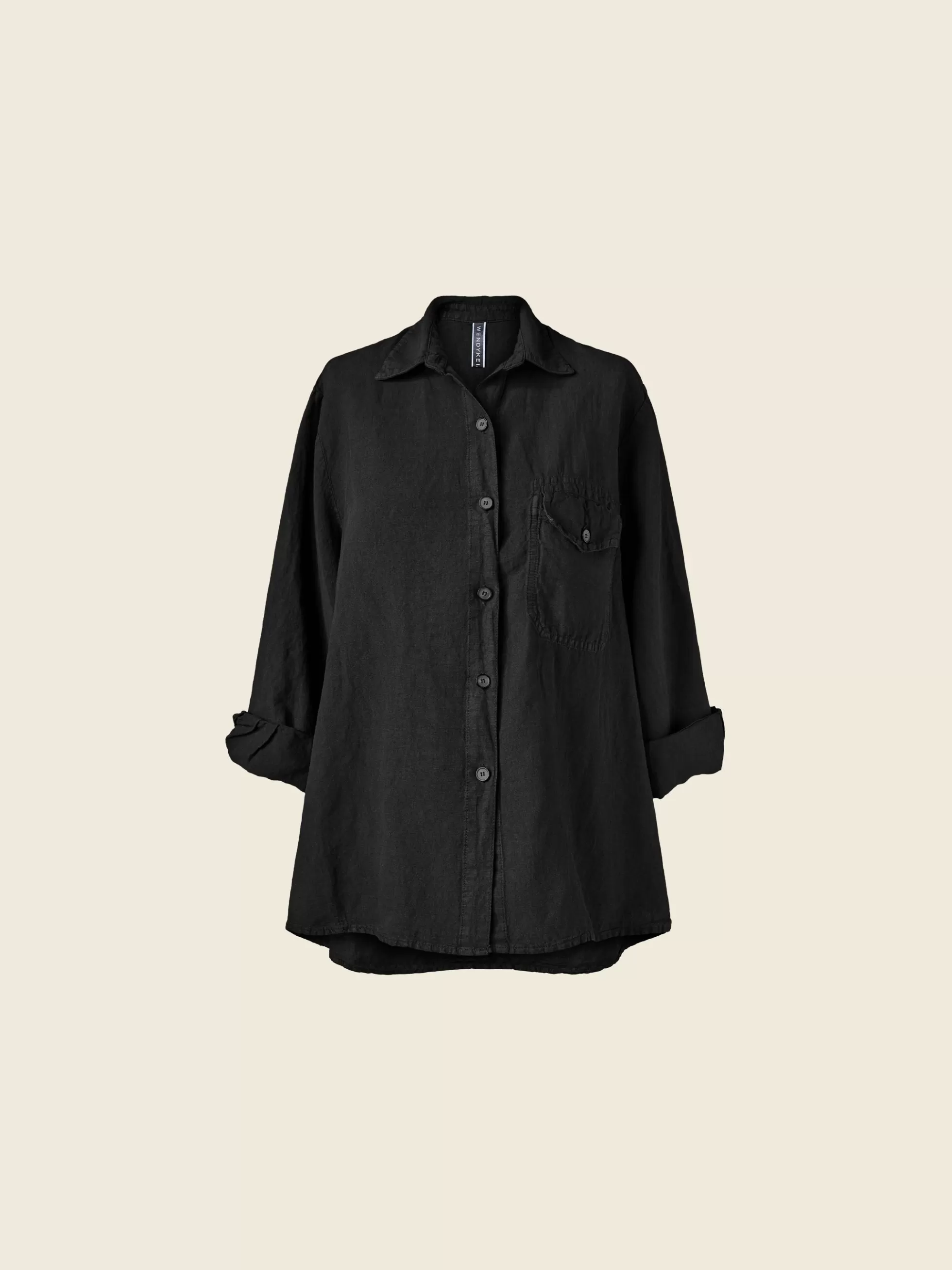 WENDYKEI Camicia Over In Denim Di Misto Lino | Donna Camicie