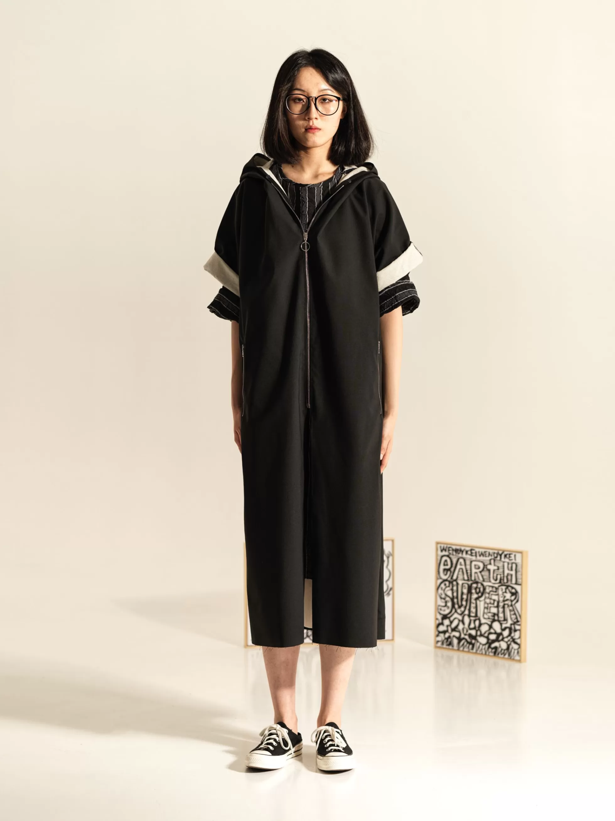 WENDYKEI Cappotto Con Cappuccio E Chiusura Con Zip | Donna Giacche E Cappotti