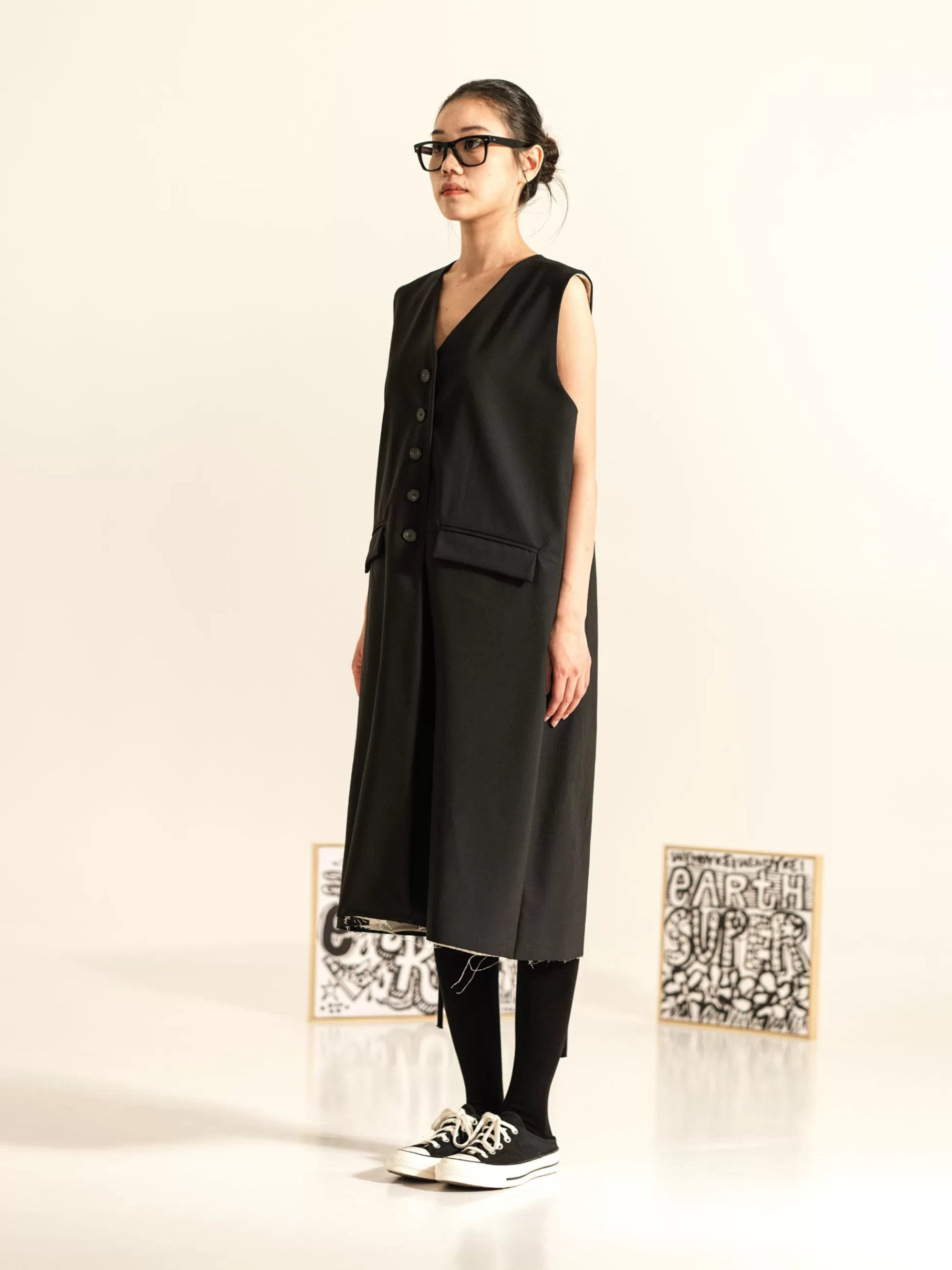 WENDYKEI Cappotto Gilet In Tessuto Misto Viscosa | Donna Giacche E Cappotti