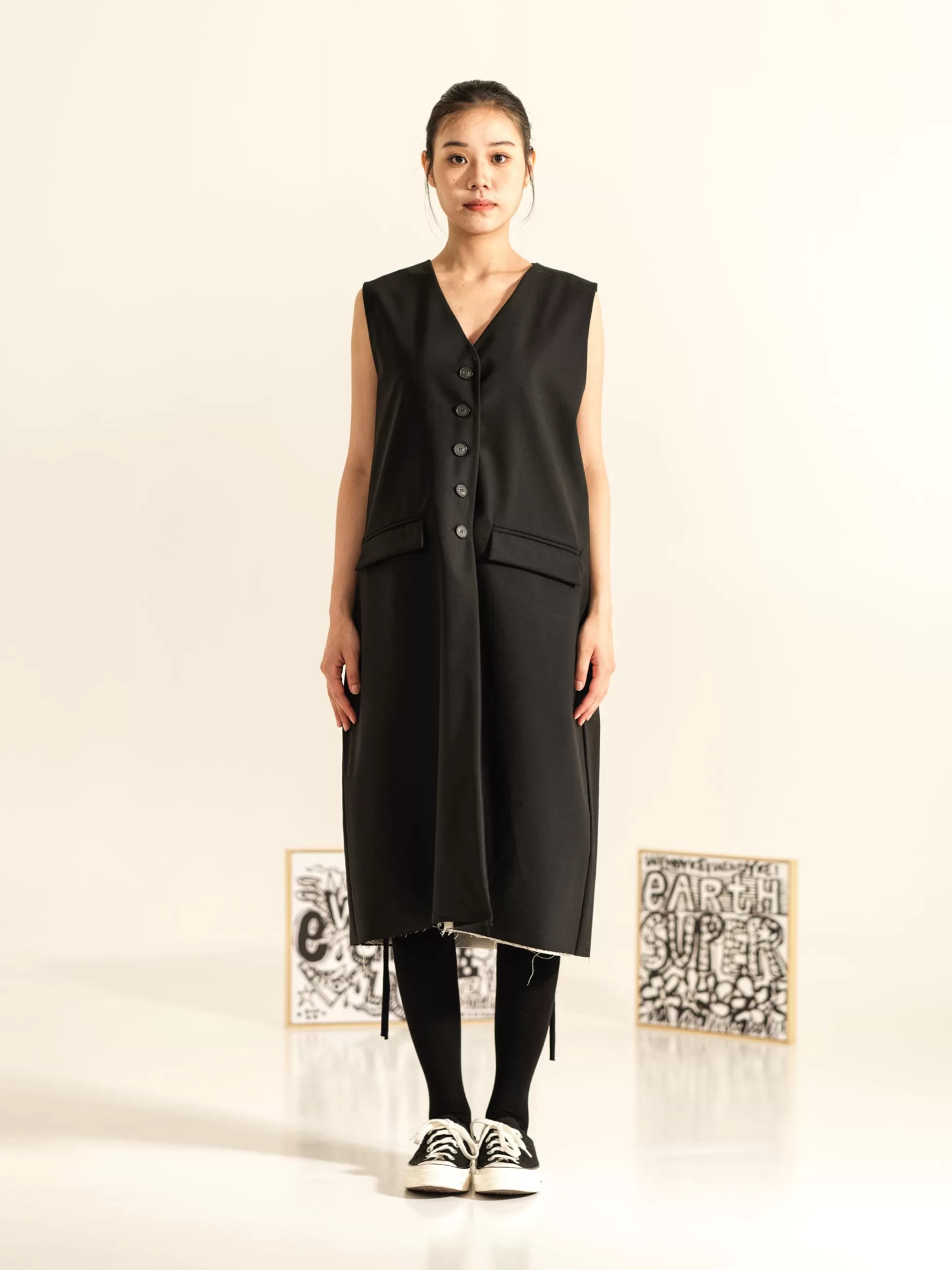 WENDYKEI Cappotto Gilet In Tessuto Misto Viscosa | Donna Giacche E Cappotti