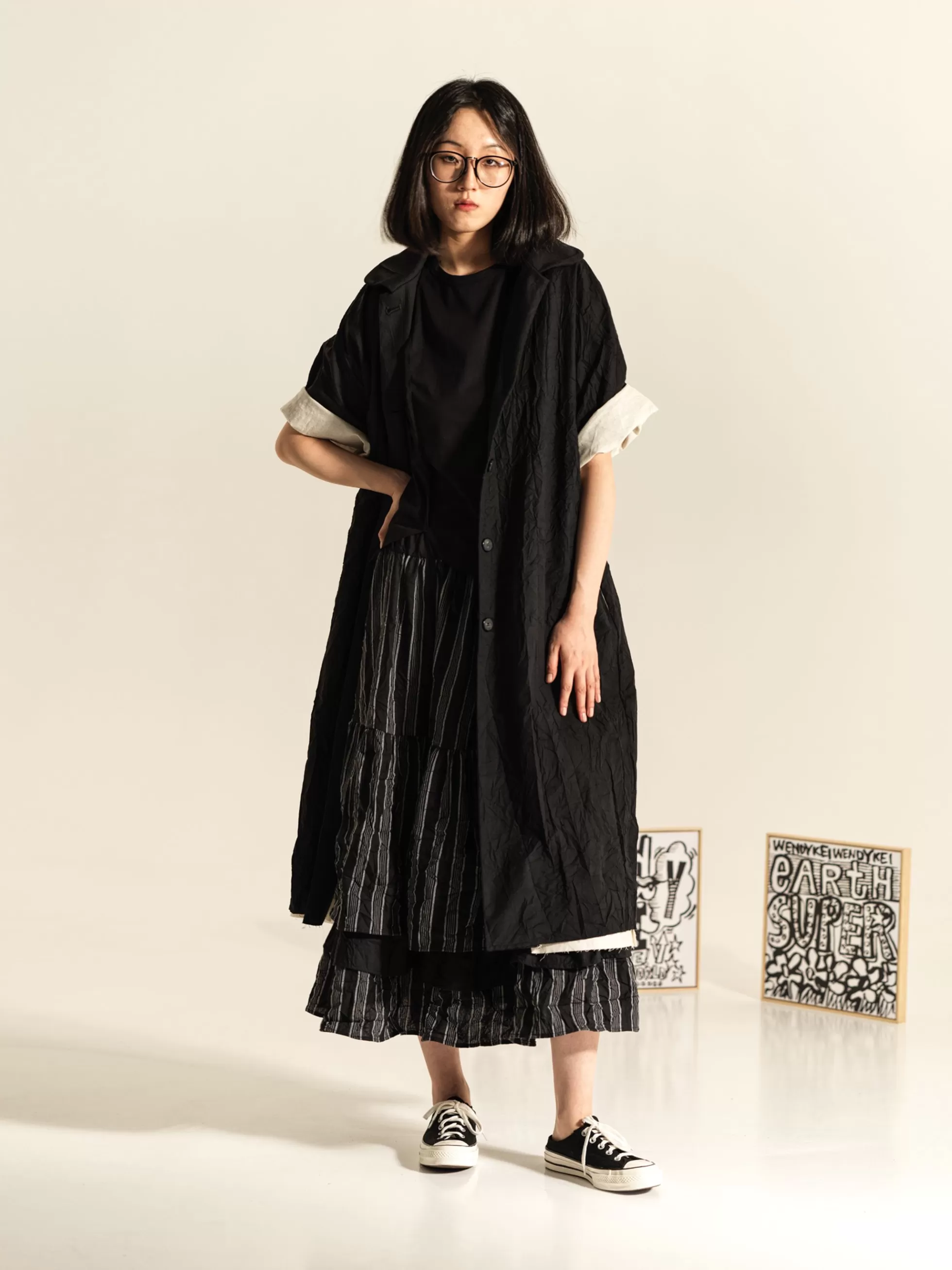WENDYKEI Cappotto In Tessuto Effetto Stropicciato | Donna Giacche E Cappotti