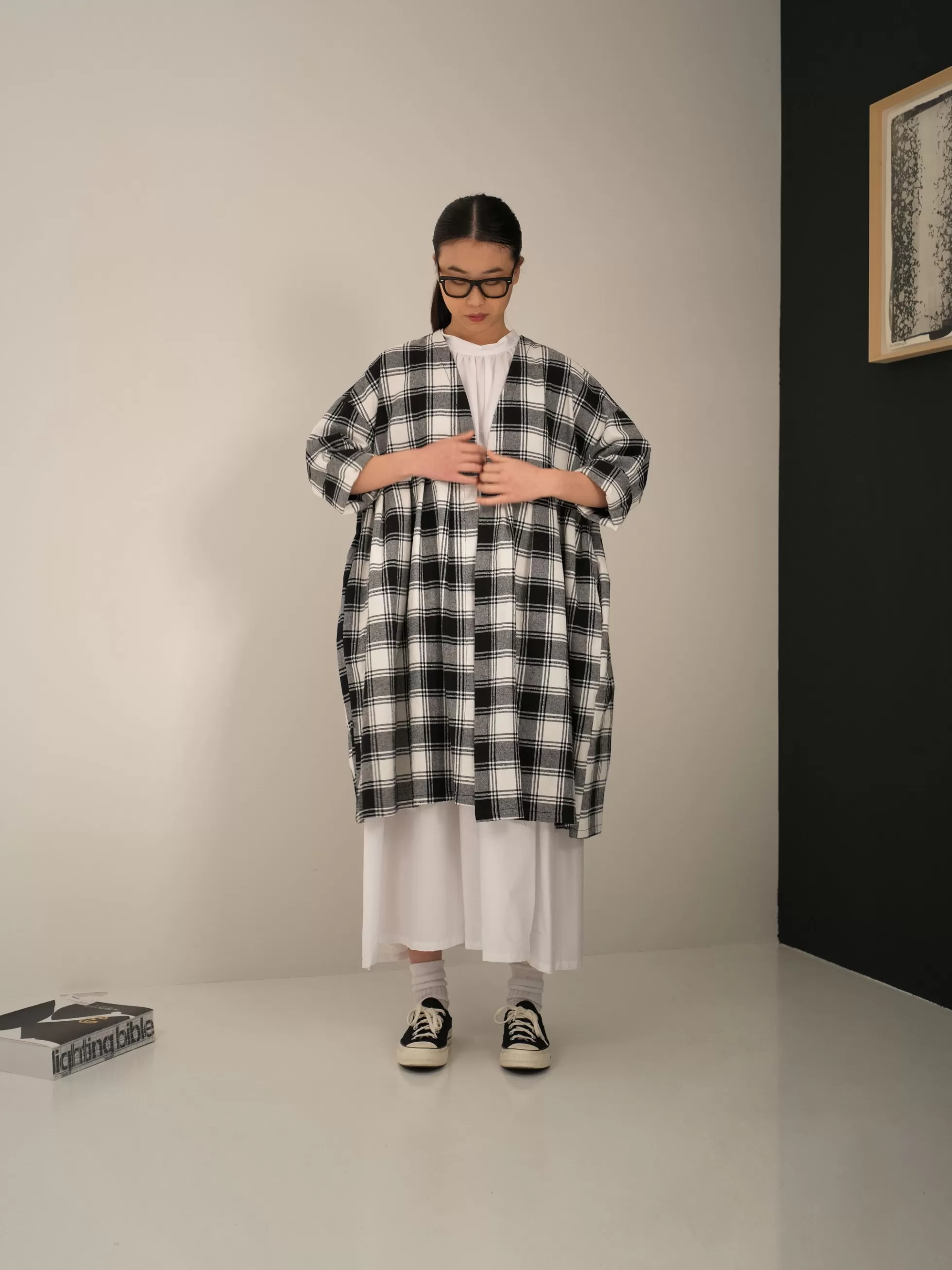 WENDYKEI Cardigan In Tessuto Tartan Cotone/Lino | Donna Giacche E Cappotti