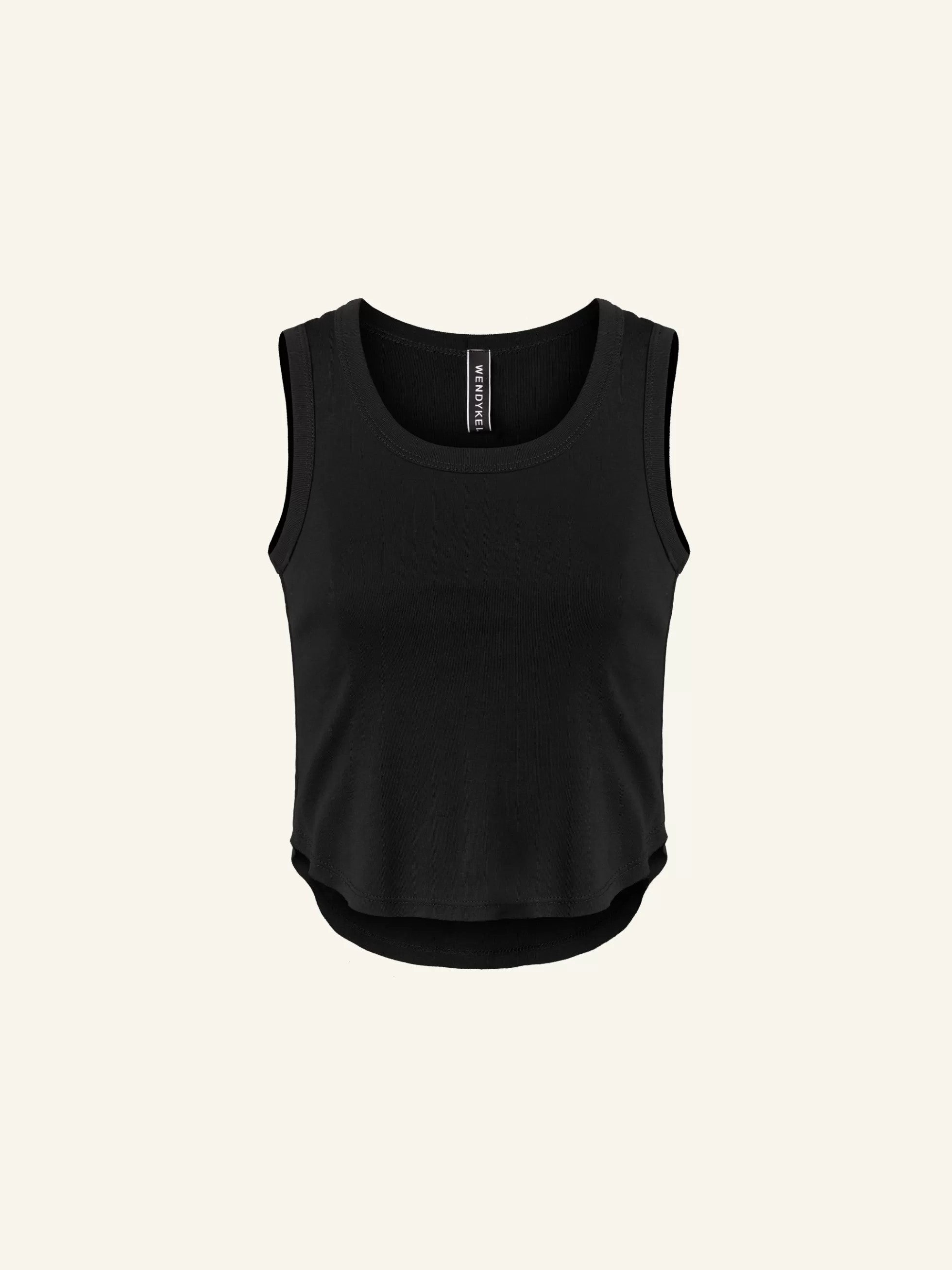 WENDYKEI Crop Top Con Orlo Arrotondato | Donna Top E Magliette