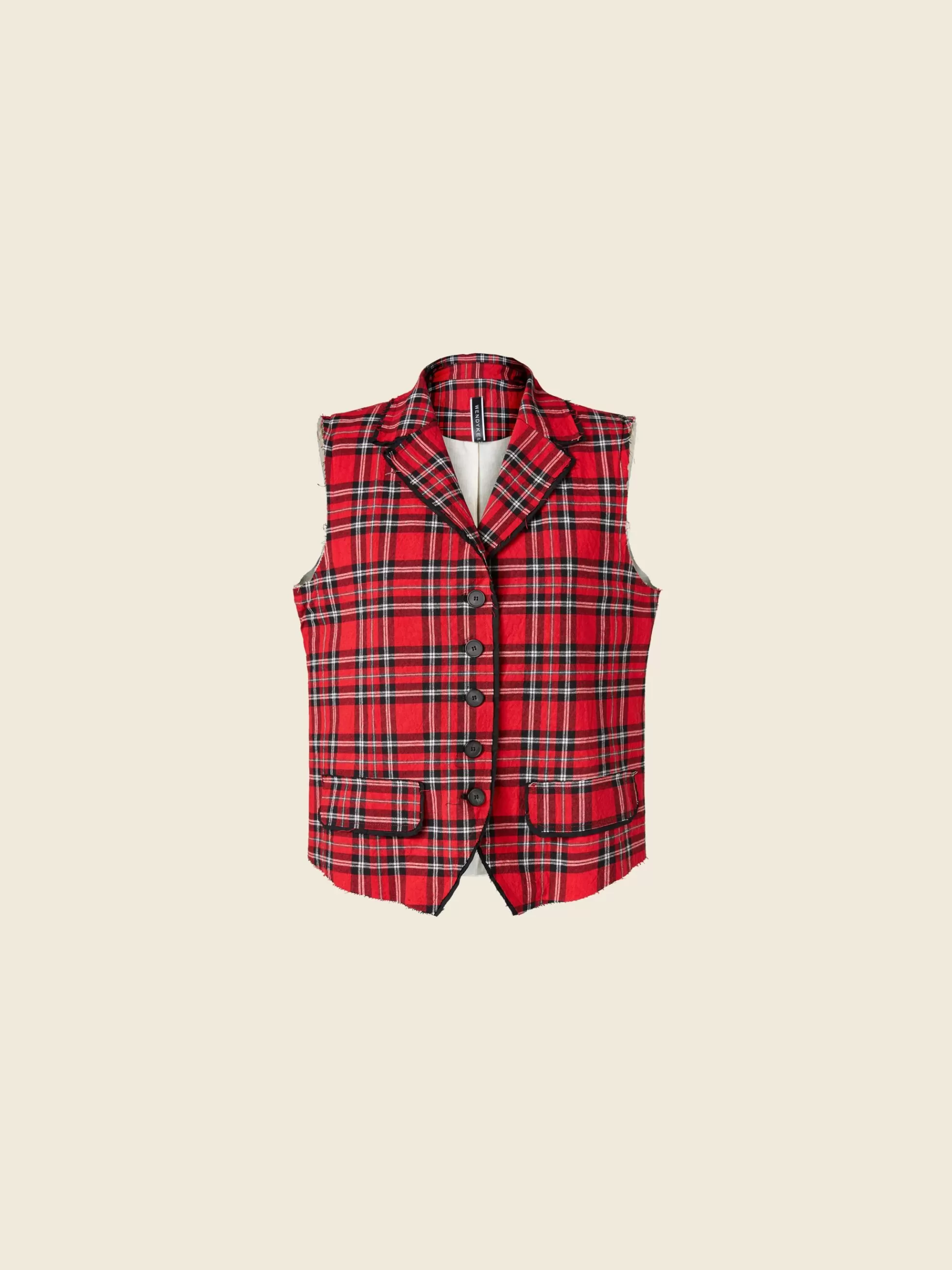 WENDYKEI Giacca Gilet Scozzese | Donna Giacche E Cappotti