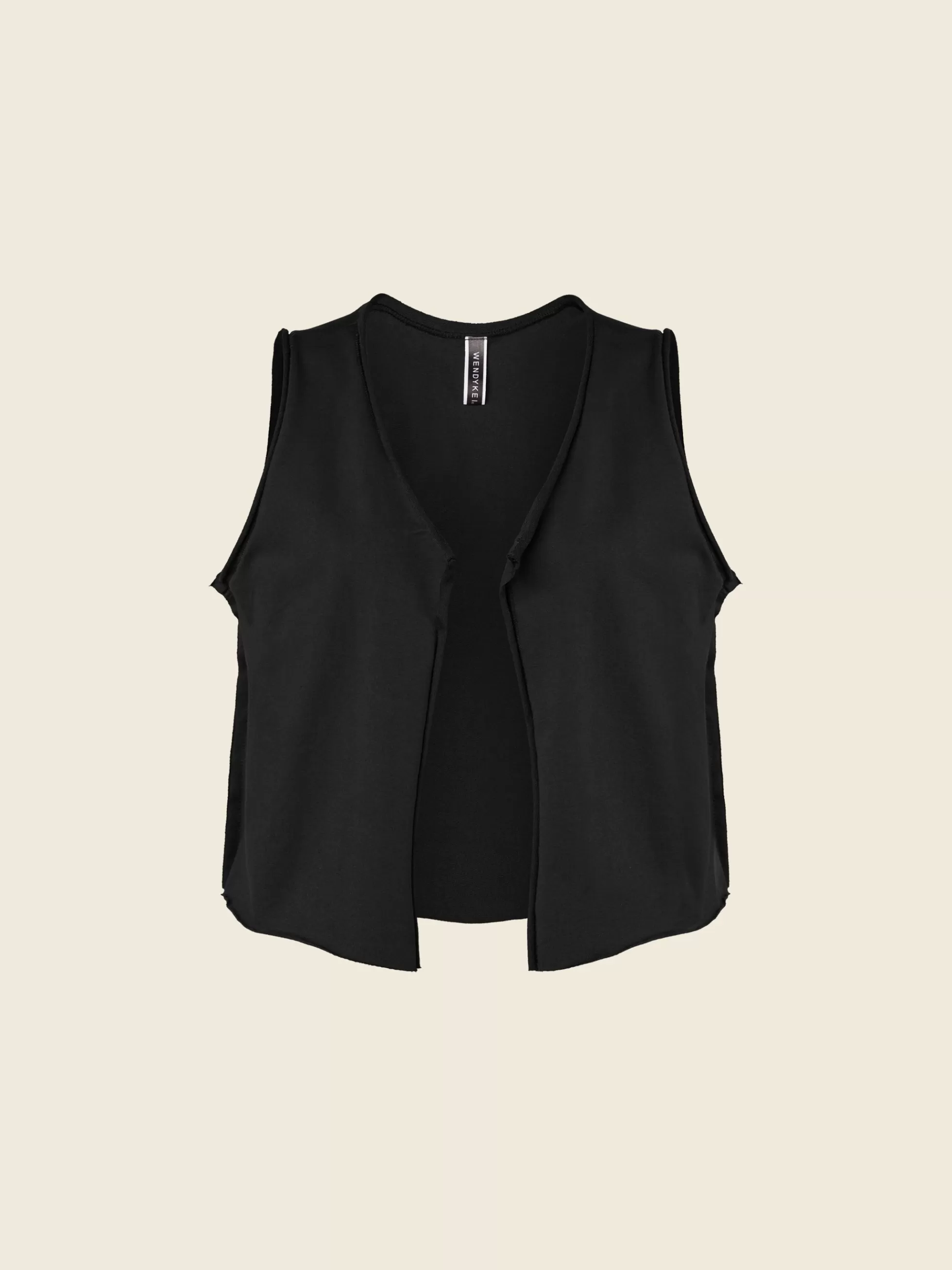 WENDYKEI Gilet In Felpa Corta Nera | Donna Giacche E Cappotti