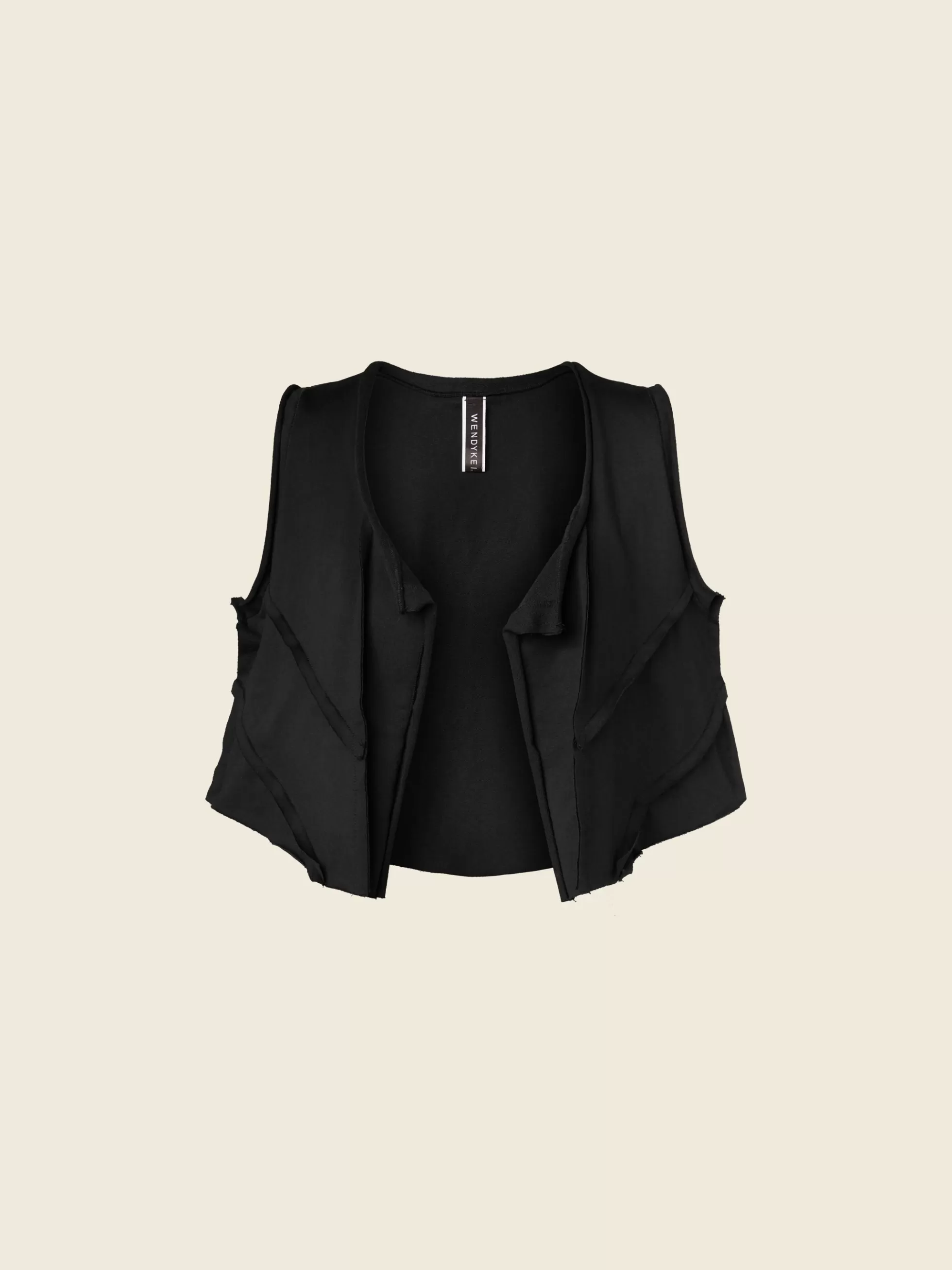 WENDYKEI Gilet Open Crop In Felpa Di Cotone | Donna Giacche E Cappotti