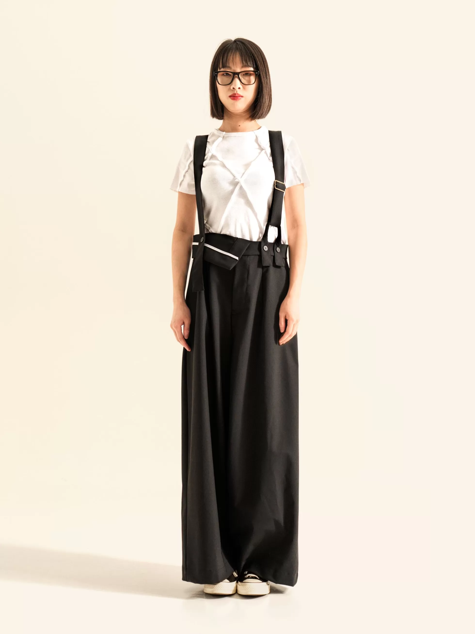 WENDYKEI Maglietta Crop Con Cuciture A Rombo | Donna Top E Magliette
