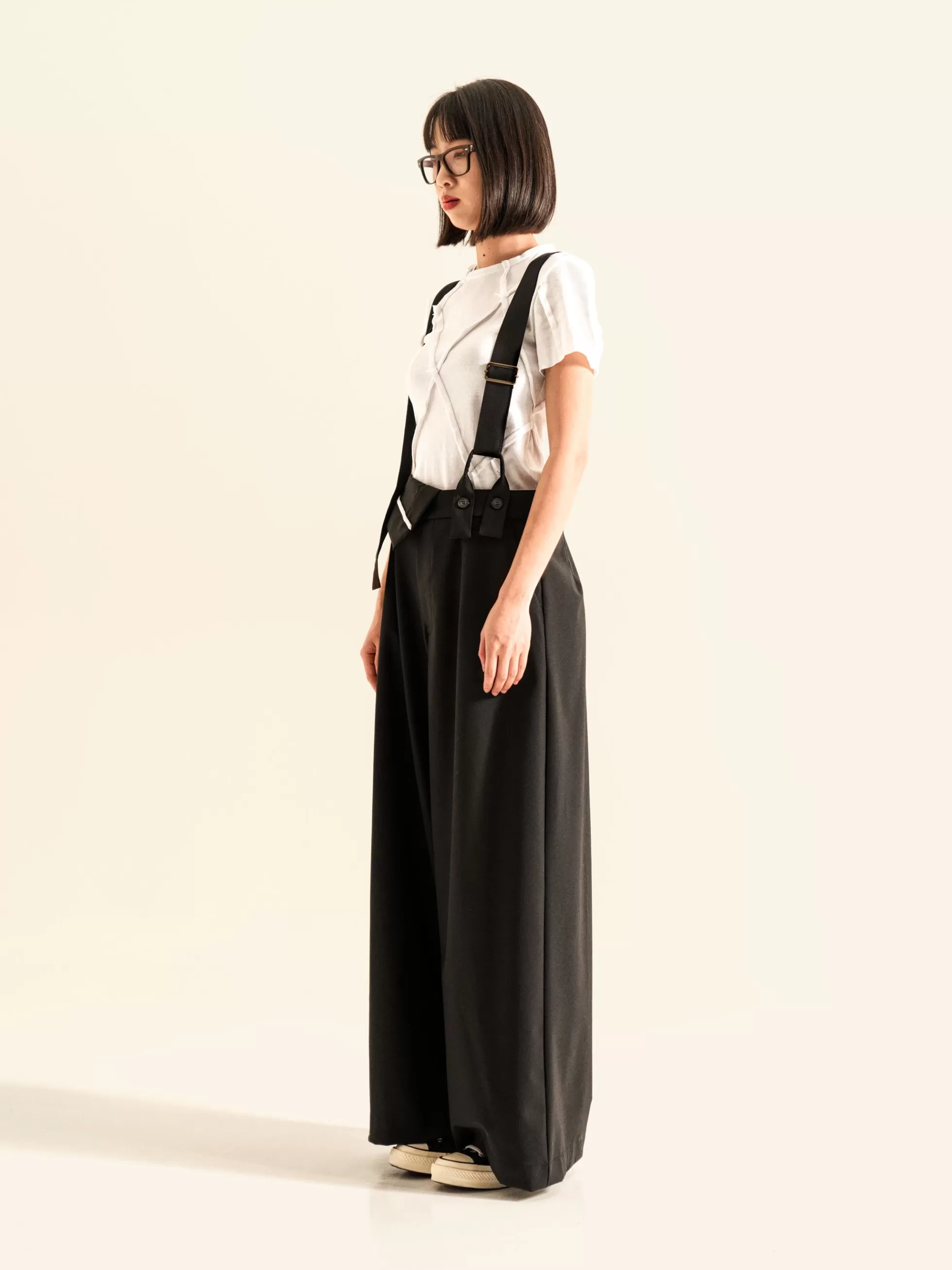 WENDYKEI Maglietta Crop Con Cuciture A Rombo | Donna Top E Magliette