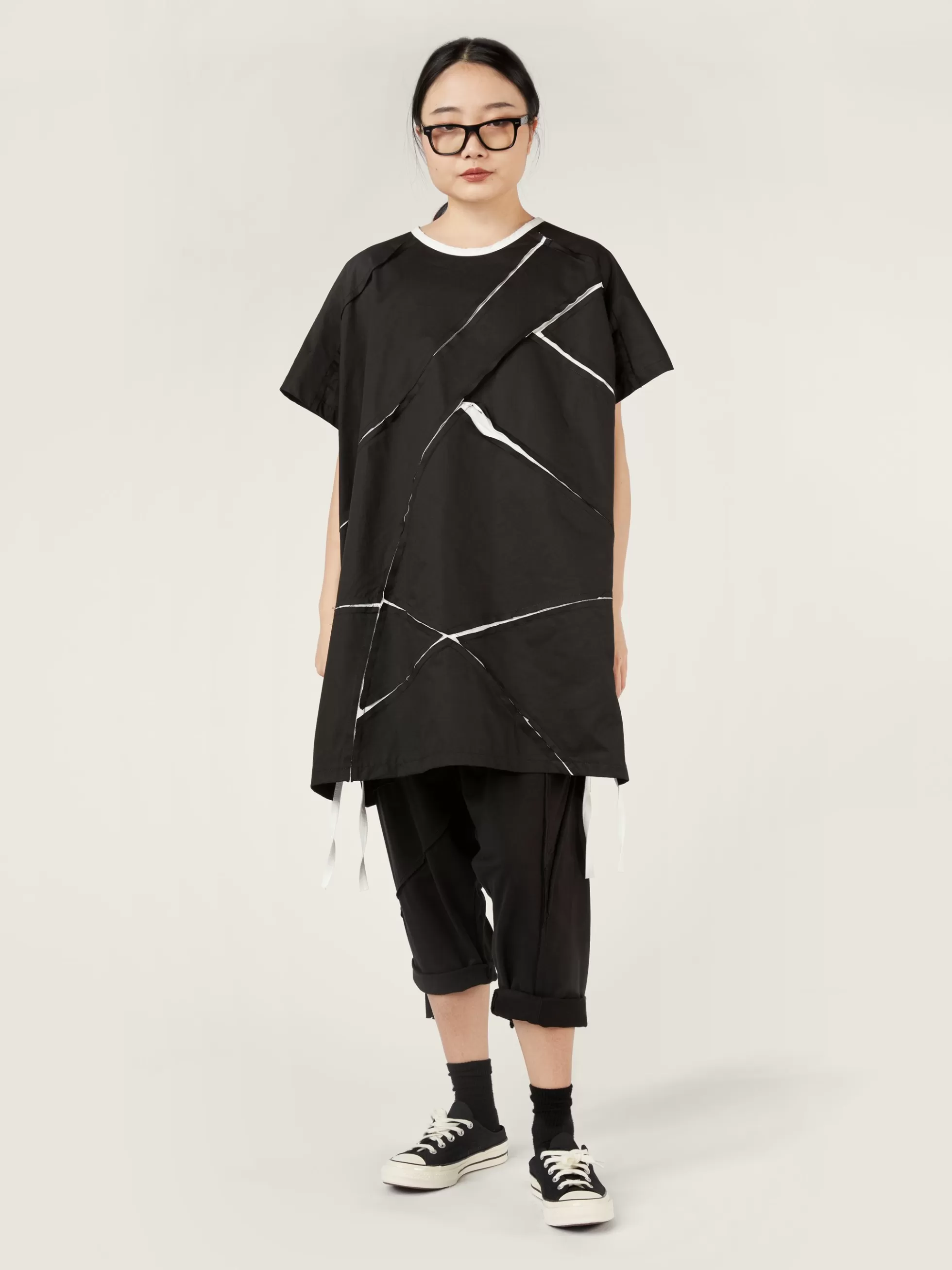 WENDYKEI Maxi T-Shirt Con Cuciture A Contrasto | Donna Top E Magliette