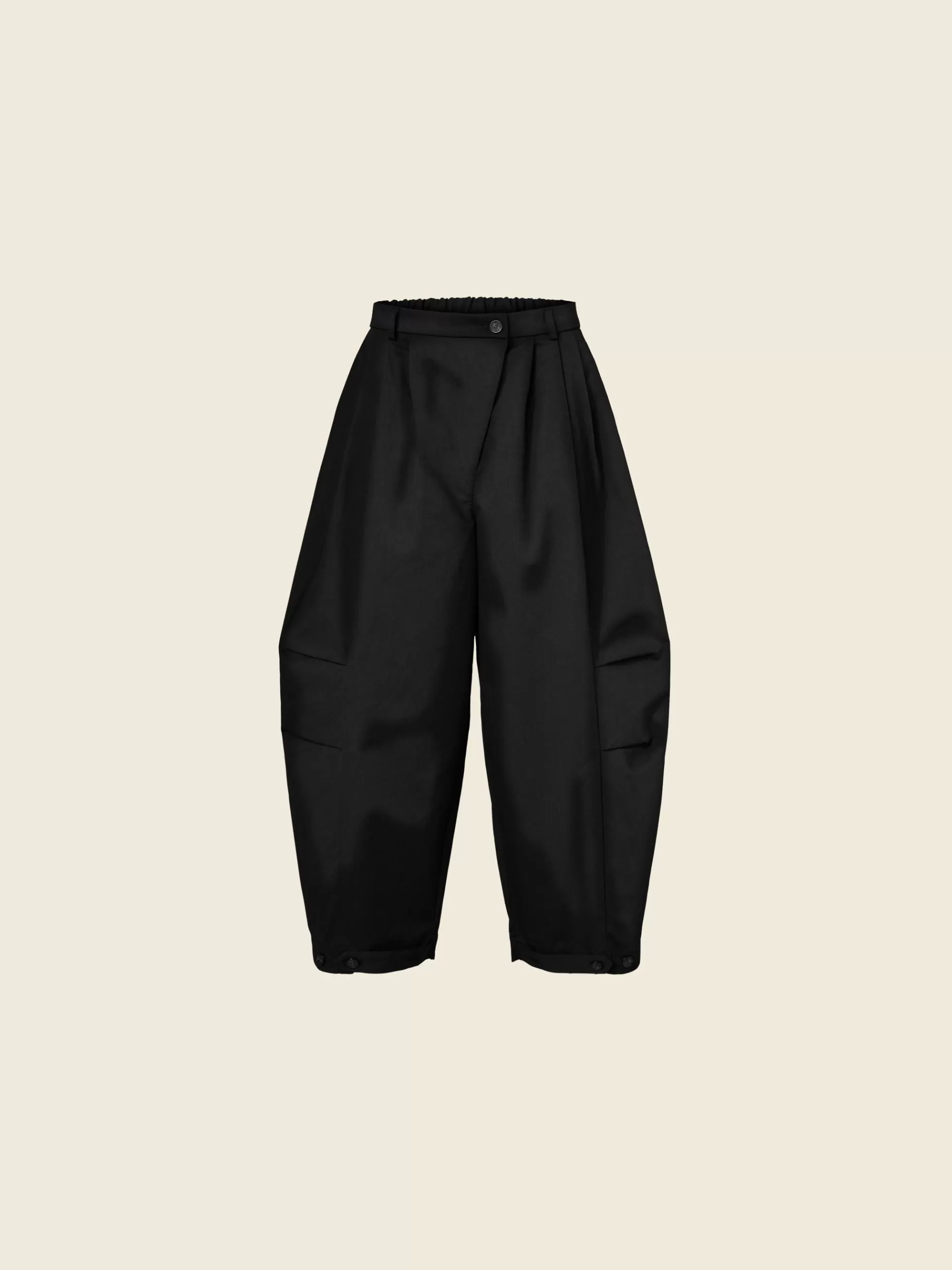 WENDYKEI Pantalone Ampio In Cotone Con Bottoni All'Orlo | Donna Pantaloni
