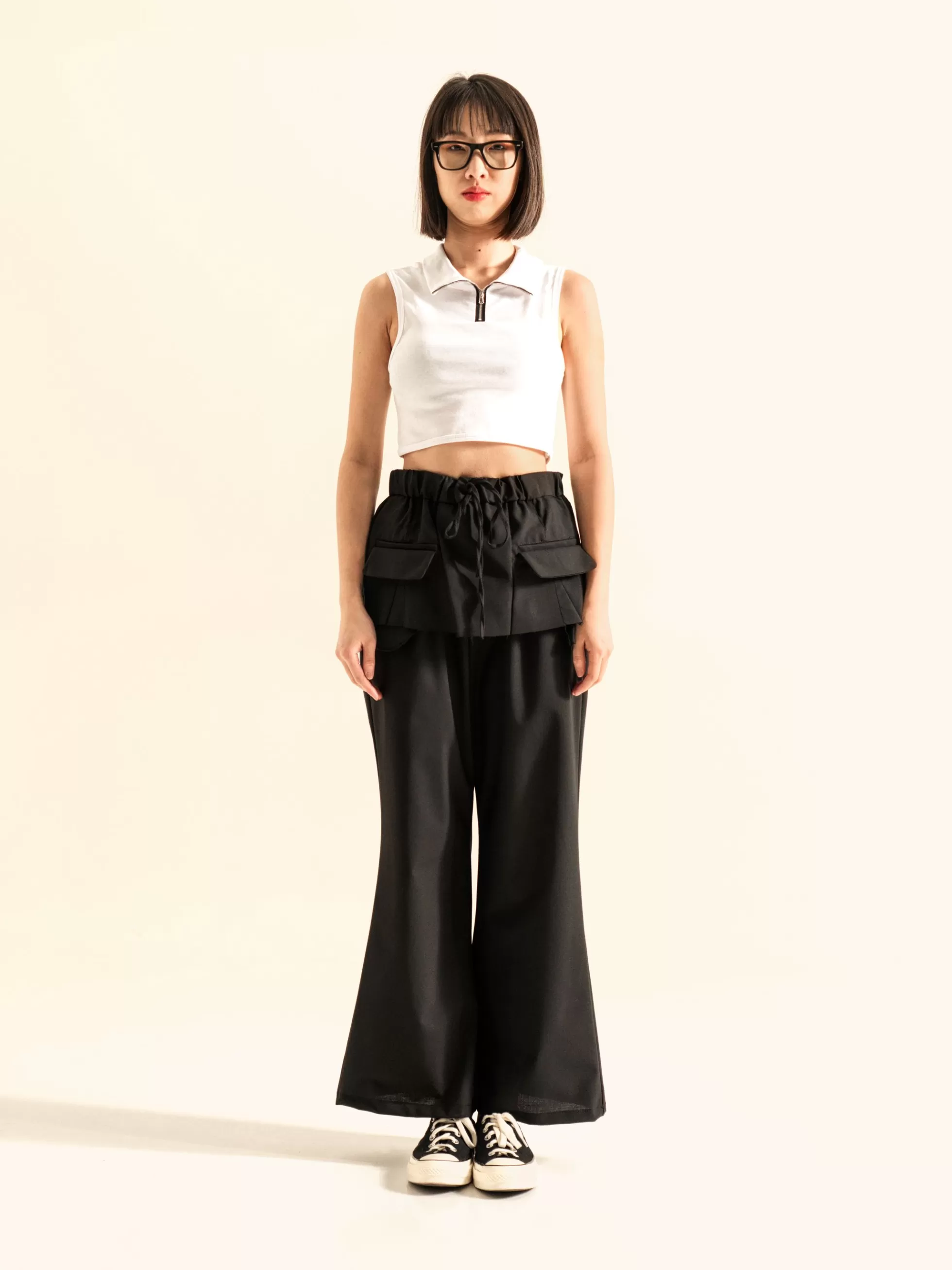 WENDYKEI Pantalone Con Finta Gonna Sovrapposta | Donna Pantaloni