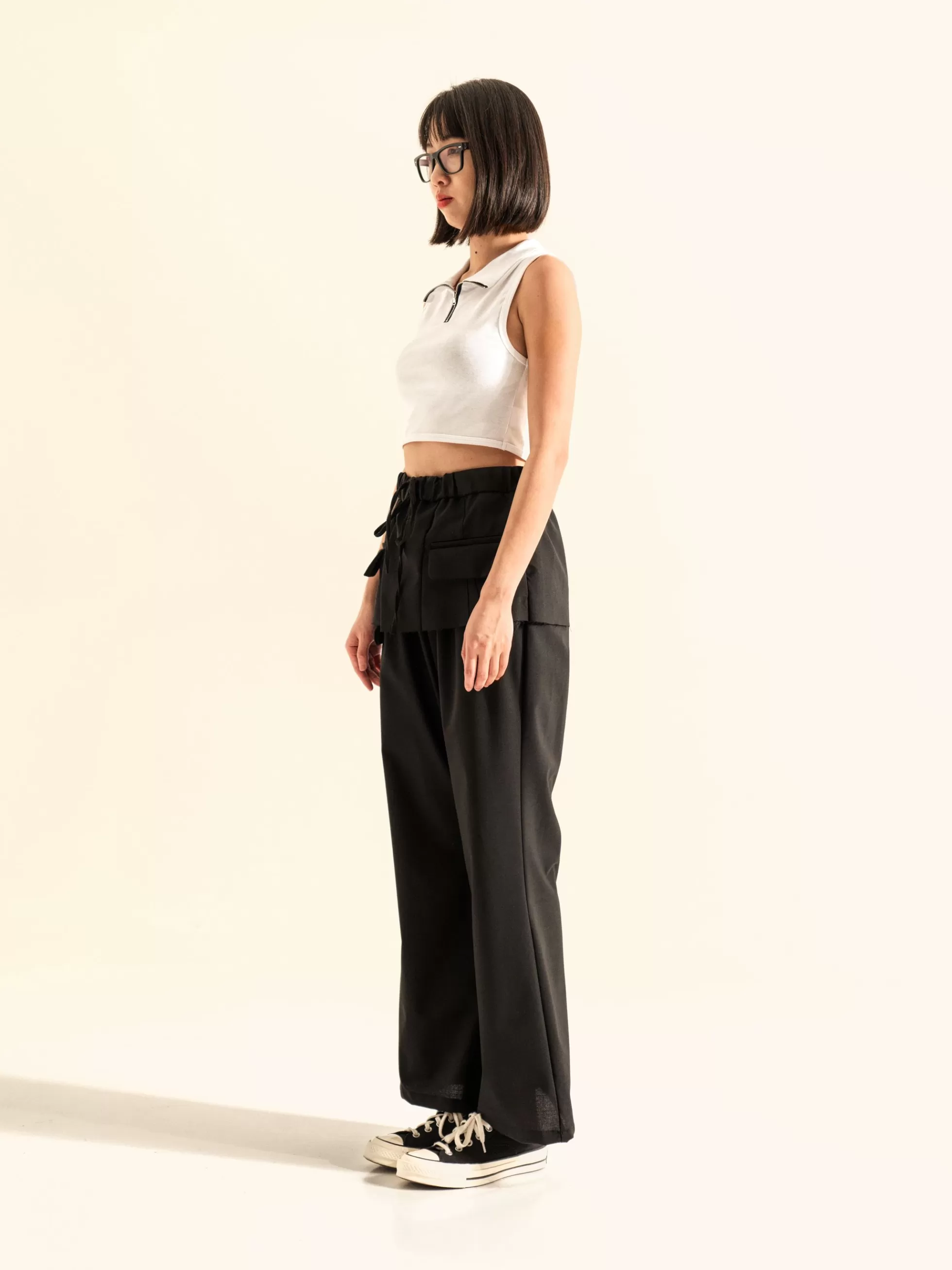WENDYKEI Pantalone Con Finta Gonna Sovrapposta | Donna Pantaloni