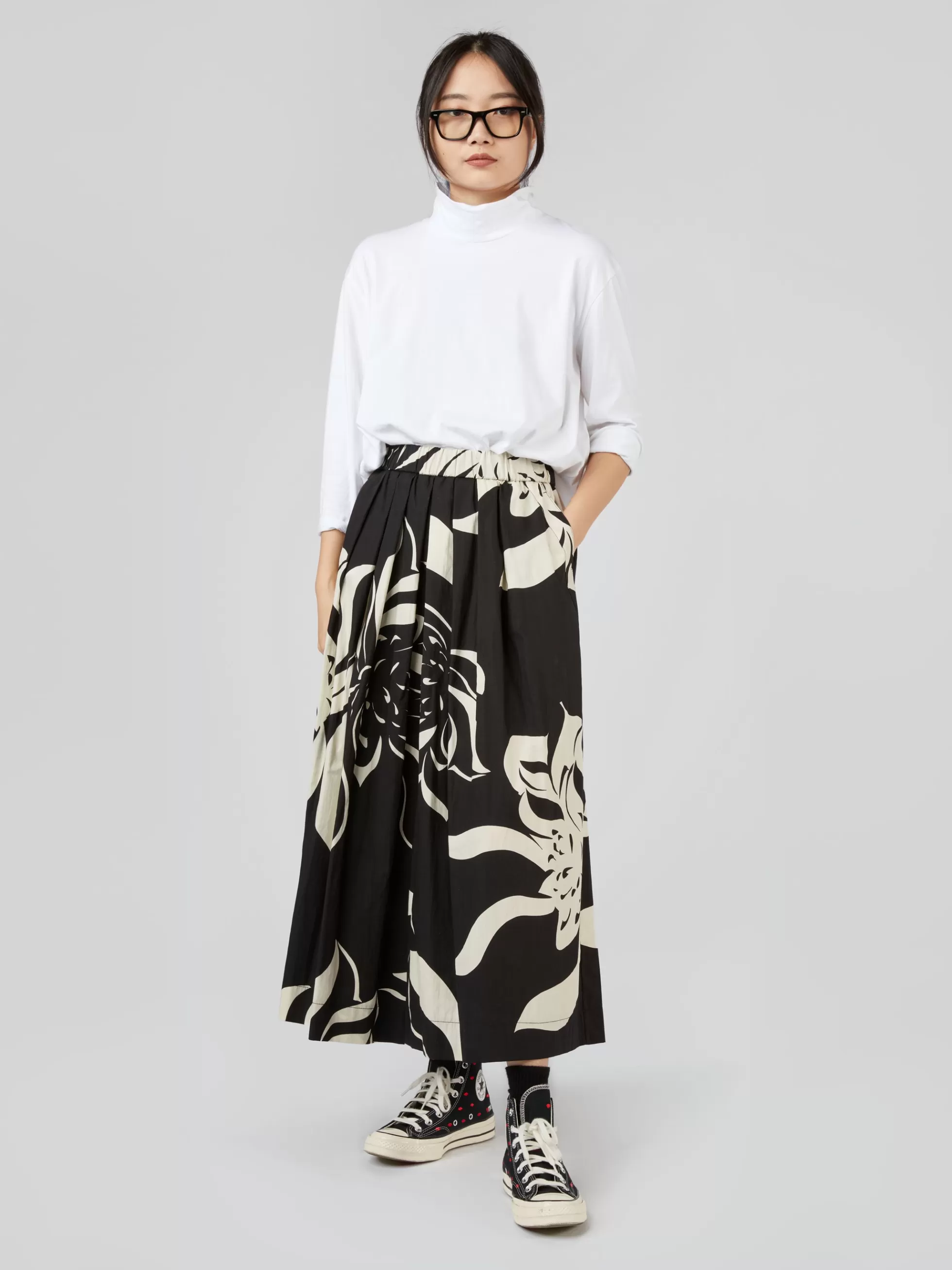 WENDYKEI Pantalone Culotte Fantasia B/N | Donna Pantaloni