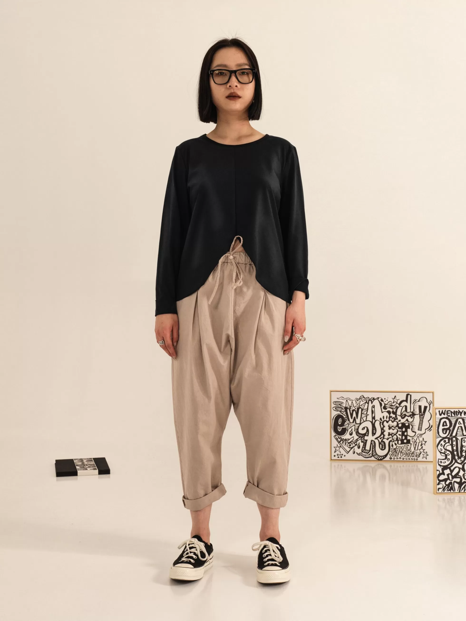 WENDYKEI Pantaloni In Cotone A Cavallo Basso | Donna Pantaloni