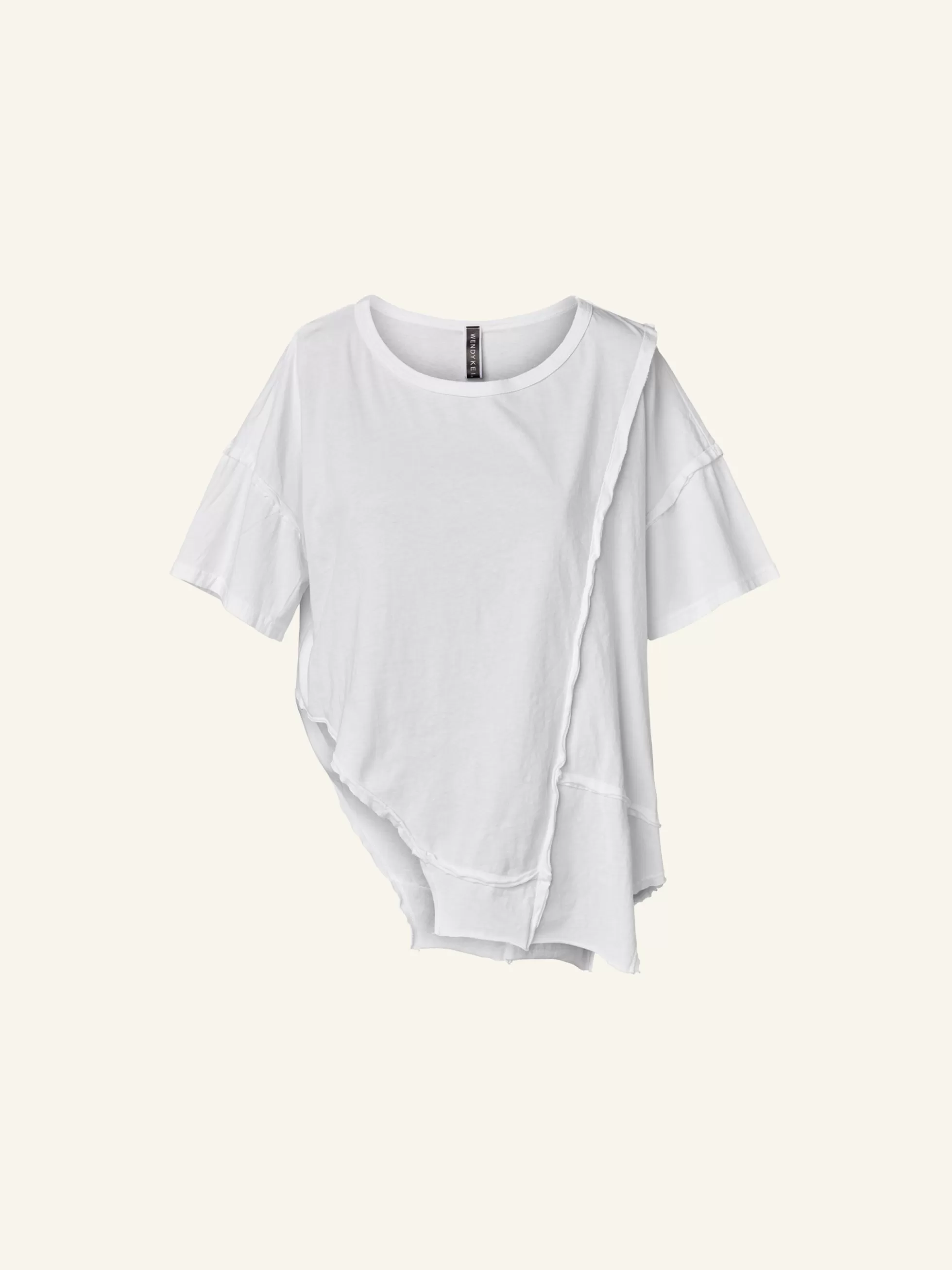 WENDYKEI T-Shirt Asimmetrica Con Cuciture | Donna Top E Magliette