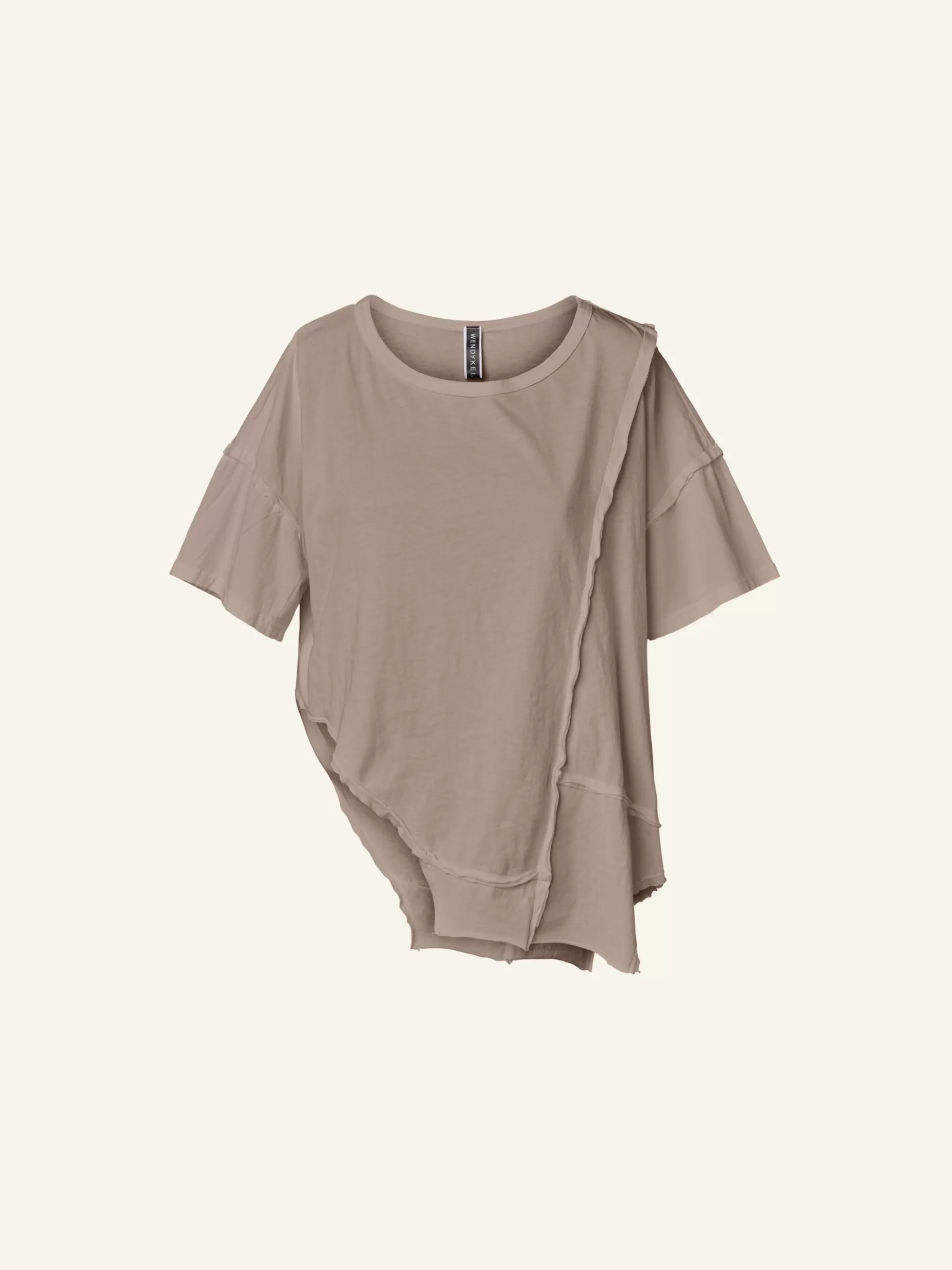 WENDYKEI T-Shirt Asimmetrica Con Cuciture | Donna Top E Magliette