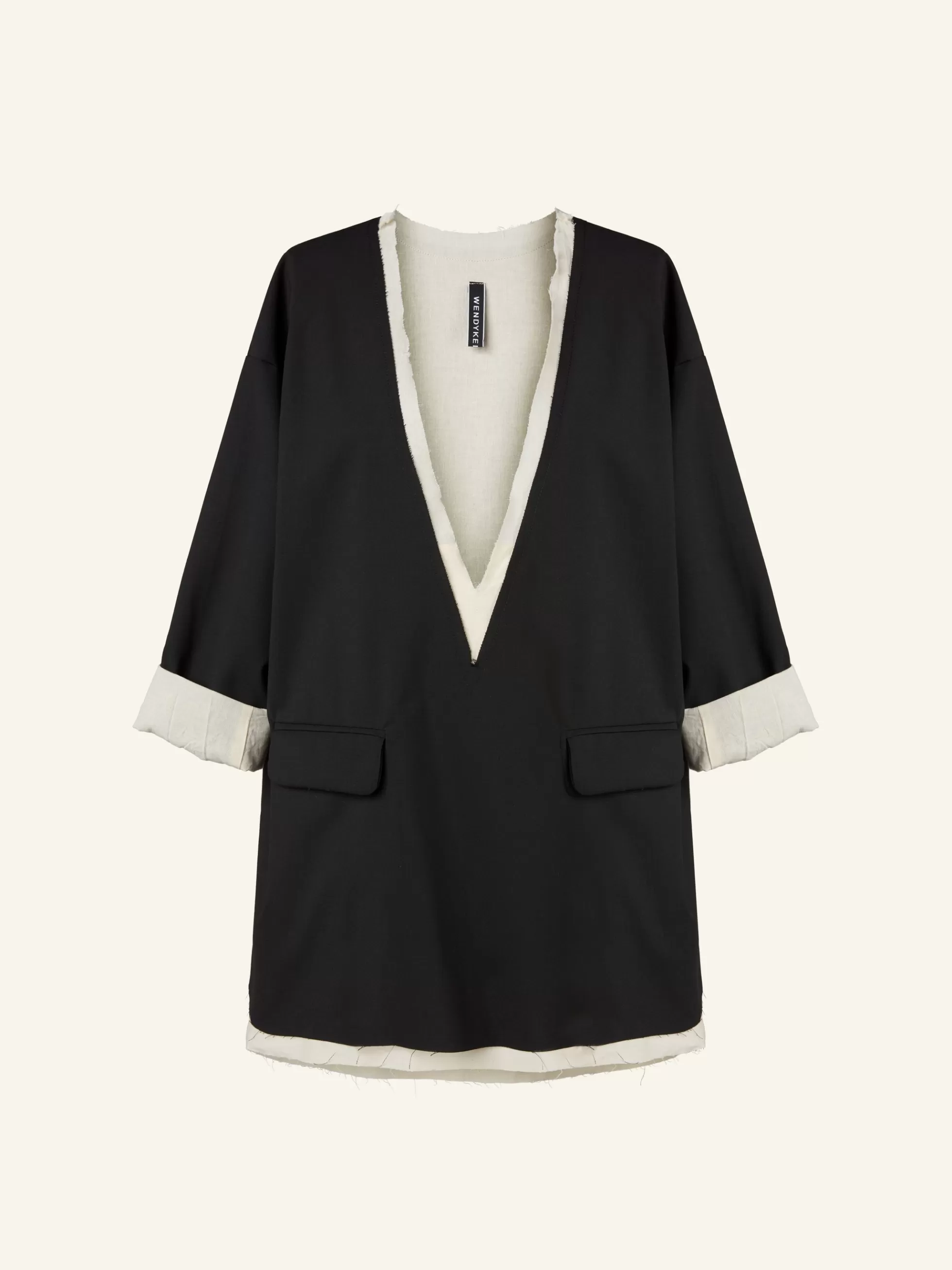 WENDYKEI T-Shirt Double Con Profondo Scollo A V | Donna Top E Magliette